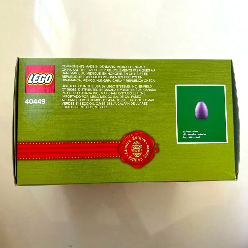 LEGO Limited Edition Easter Bunny's Carrot House 40449, 232 pieces, NIB